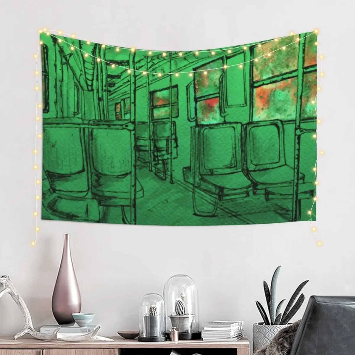 Dojazdy to M31 - неоновый гобелен домашний декор эстетические настенные гобелены