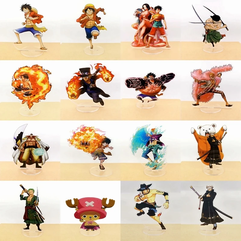 

ONEPIECE Cartoon Anime peripheral Monkey D Luffy Zoro Chopper Double sided acrylic humanoid standing sign desktop decoration