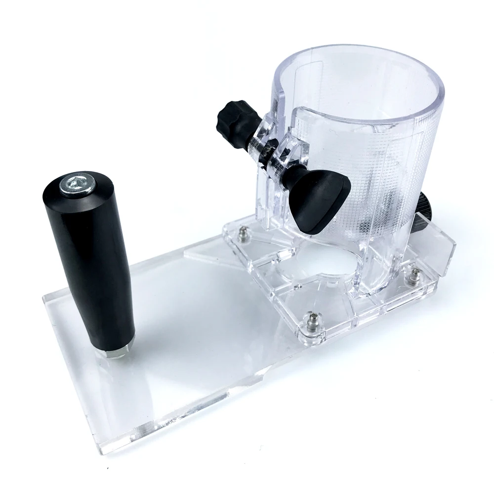 

Woodworking Tool Fixed Base with Clear Visibility Accessories Power Tool Accessories Wood Router Base Transparent Base