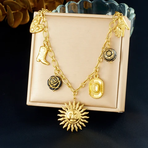 DIEYURO ожерелье из нержавеющей стали