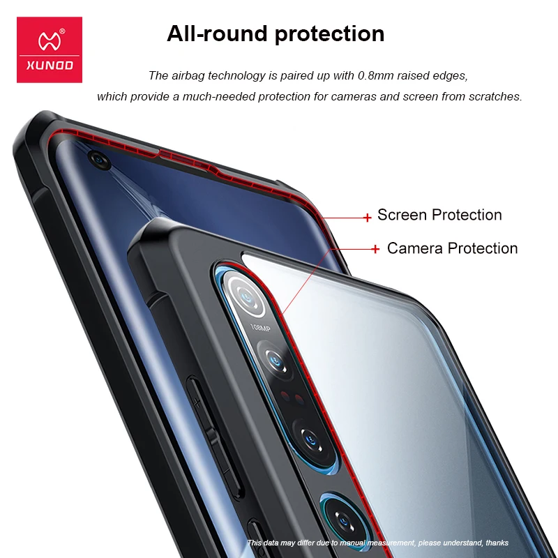 Xundd Case For Xiaomi Mi 10 Case Shockproof Clear Bumper Phone Cover For Xiaomi Mi 10 Mi10T Pro 10s 10i Cover Funda Coque Caso