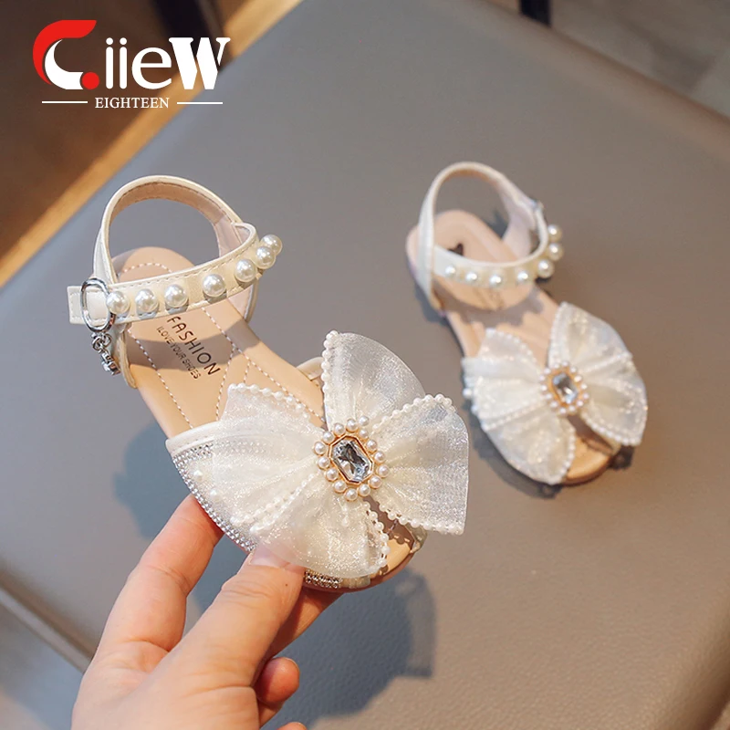 

Туфли принцессы для девочек, Размер 23-36, износостойкие сандалии на шнуровке для детей