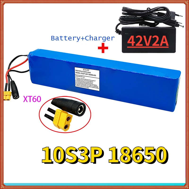 

18650 Lithium Battery 36V 36Ah 10s3p 18650 Lithium Application For M365 Electric Scooter Bike Built-in Bms Power Tool Battery
