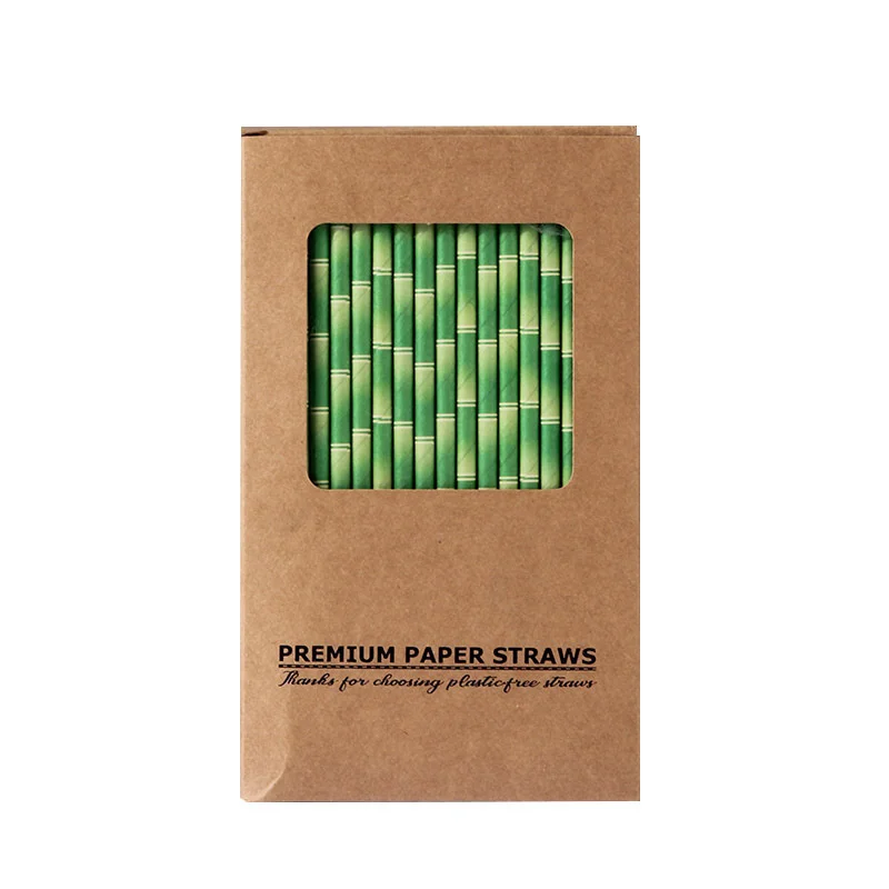 

200 pcs/pack Colorful Paper Straw Drink Juice Birthday Party Baby Showers Restaurant Supplies
