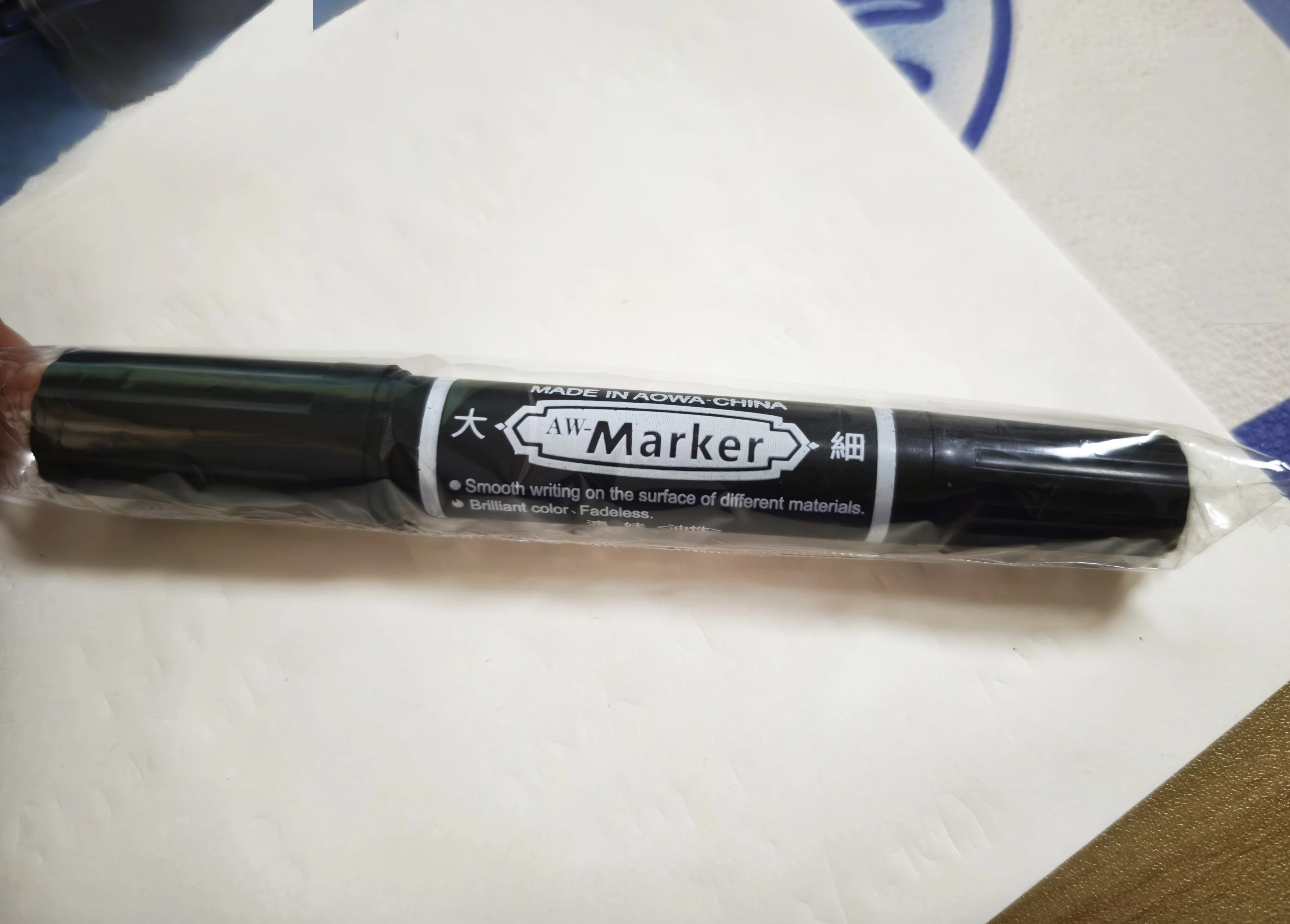 

Большой двусторонний масляный маркер Ins черно-сине-красный