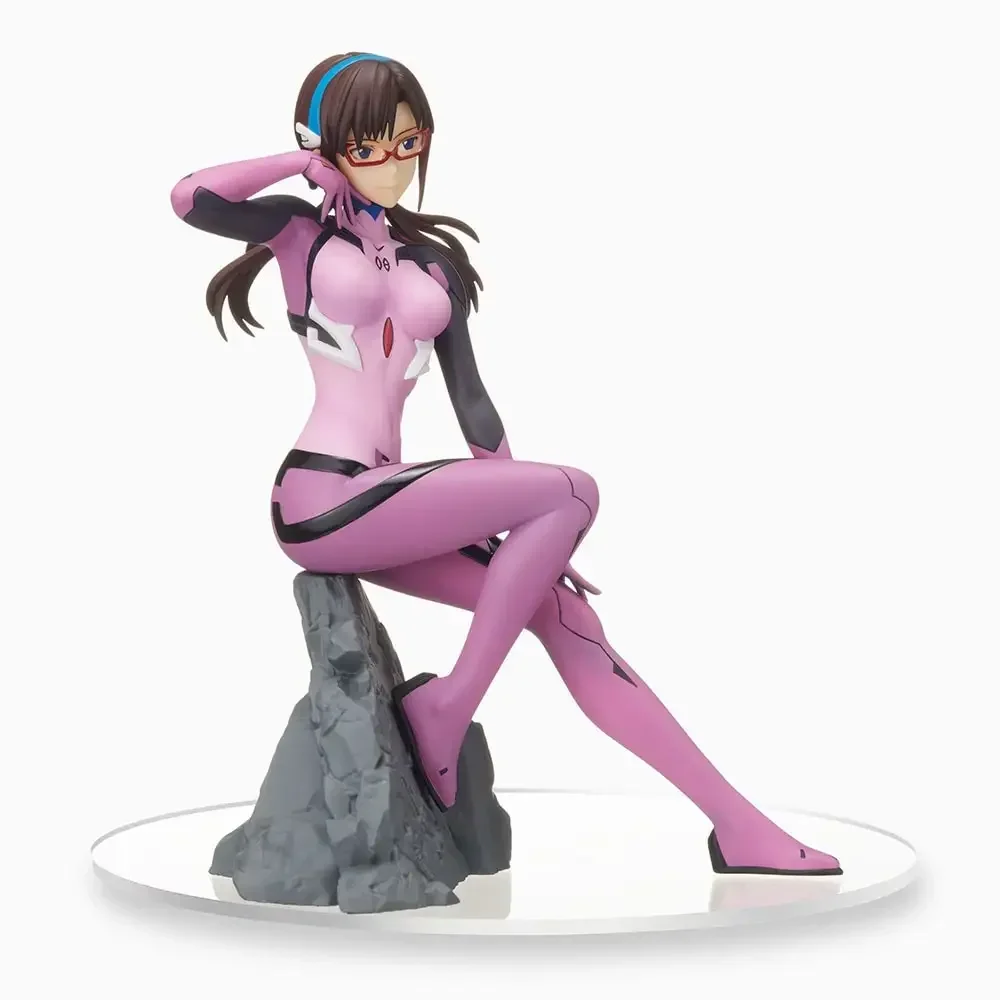 Фото Оригинальная фигурка SEGA NEON GENESIS EVANGELION EVA SPM Мари Макинами Иллюстрес, ПВХ-модель, декоративная статуэтка, детская игрушка №4