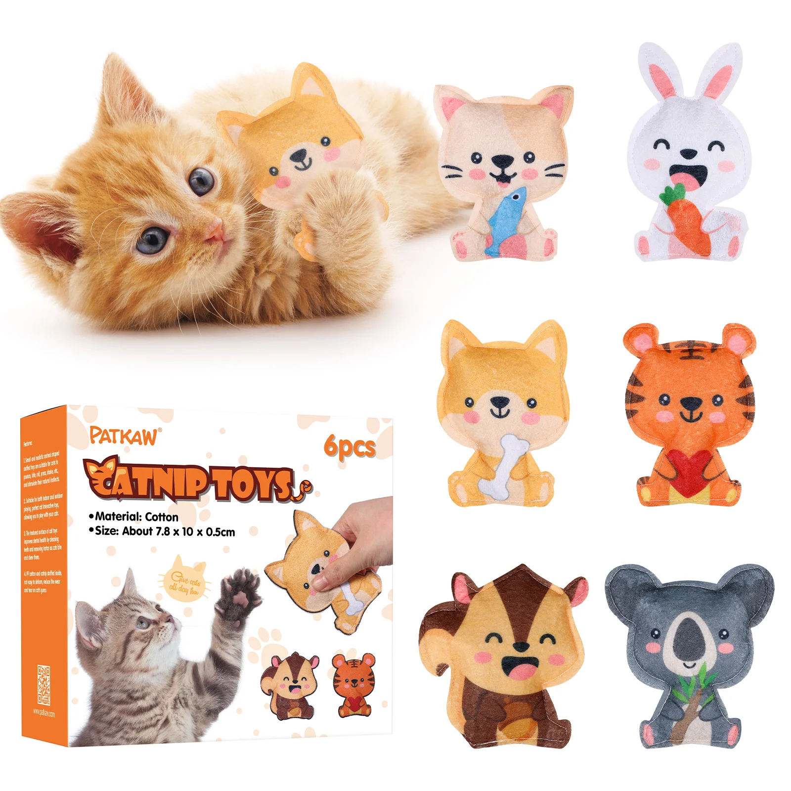 

Catcatnip Toycats Nip Kitten Indoor Chewnips Kittens Teething Set Organic Stuffers Malier Stocking Plush Boredomwith Fun Filled