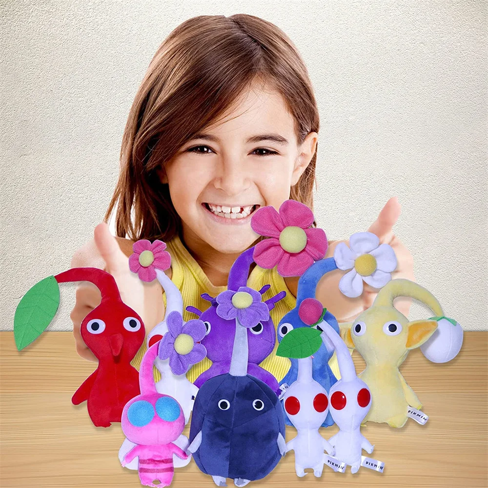 Плюшевая игрушка Pikmin мультяшная игра плюши Олимар цветок бутон лист милая