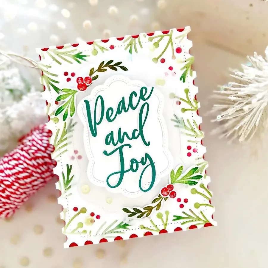 Металлические штампы для скрапбукинга &quotРождественская елка&quot