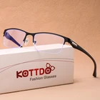 Мужские Оптические очки в полуоправе, с защитой от синего света, компьютерные очки для близорукости, готовые очки для близорукости, 2022-1,0-1,5, новинка, 2,0