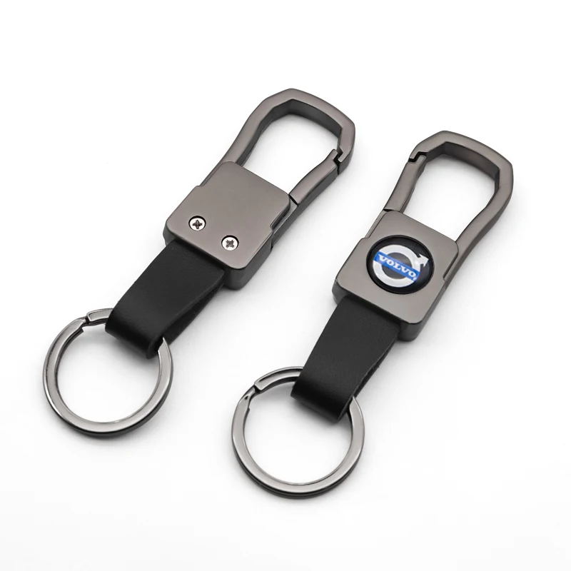 Автомобильный брелок металлический Кожаный логотип Модный кулон деловой для