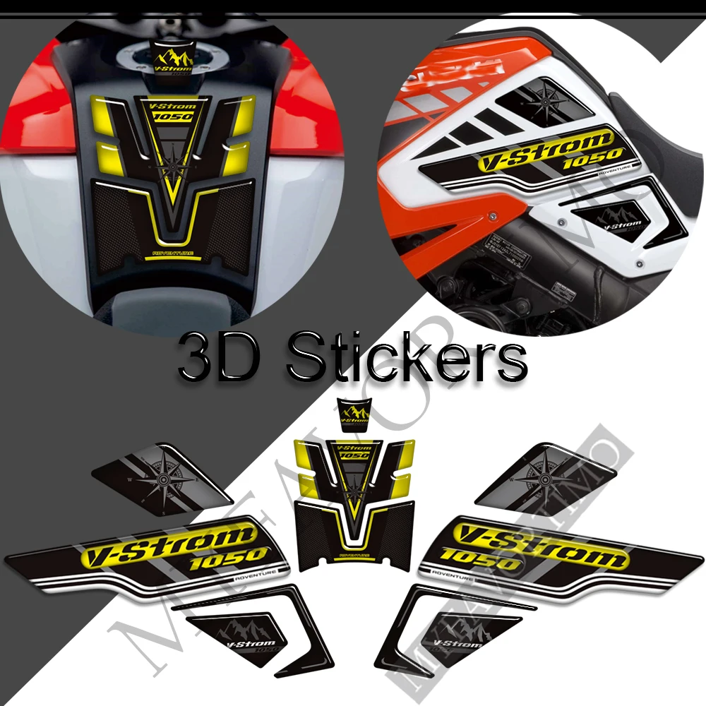 Фото Для Suzuki V STROM VSTROM DL 1050 XT 1050XT DL1050 Adventure аксессуары для мотоциклов 3D наклейка из эпоксидной смолы защитный комплект №5