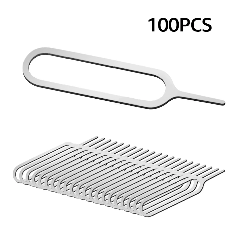 

587D SIM Card Removal Tool Tray Eject Pin Ejector Needle Pin Key Remover for Apple Android All Smartphones Opening Tool