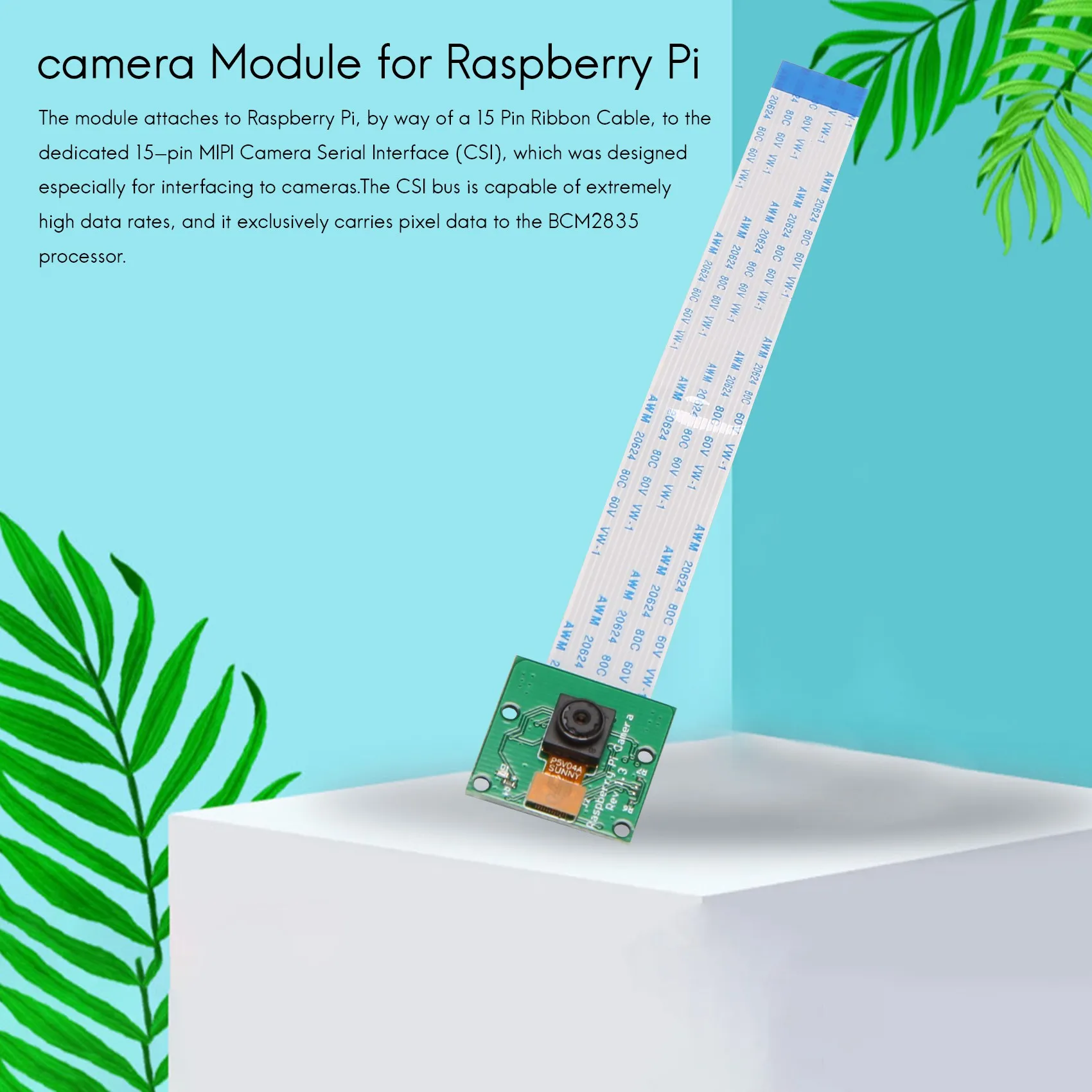 Фото Модульная плата камеры ABZW, 5-мегапиксельная веб-камера для Raspberry Pi Zero W/Zero/ Raspberry Pi 3 Model B/4B №1