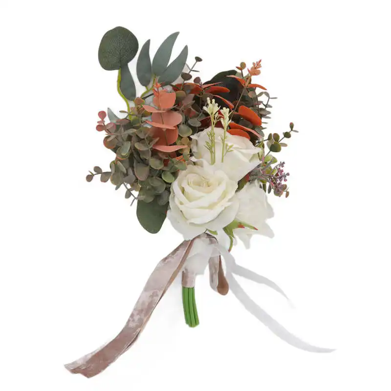 

Artificial Flower Bouquet Romantic Bride Bridesmaid Holding Bouquet for Wedding Celebrations Parties Dances Wedding Props