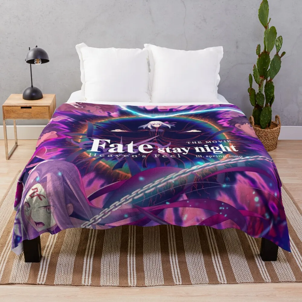

Fur Blanket Flannel Faux Fur Blanket Luxury Blanket Fate Stay Night Heaven'S Feel 3 - Throw Blankets