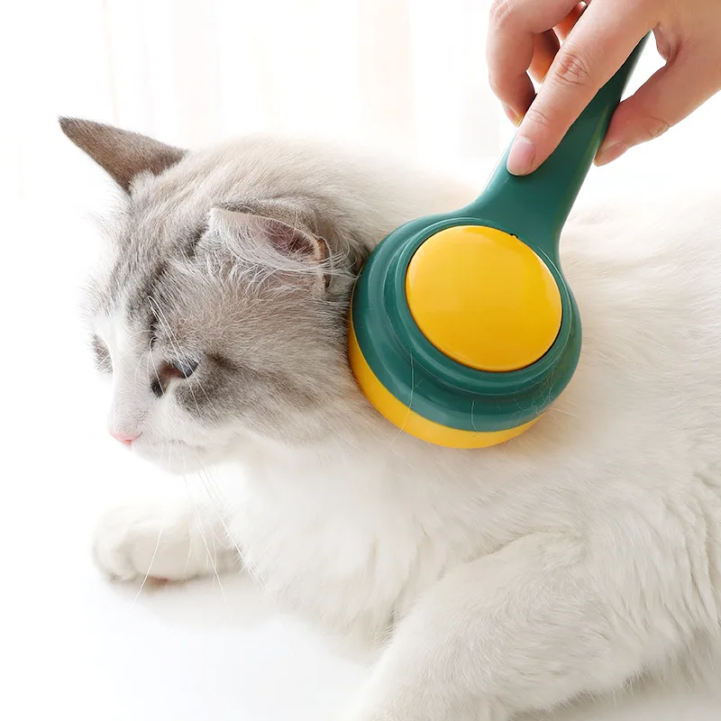 

2022 New Naughty Pet Collision Color T9 Self-Cleaning Comb Matching Color Cat Float Hair Comb Pet Needle Comb Pet Comb