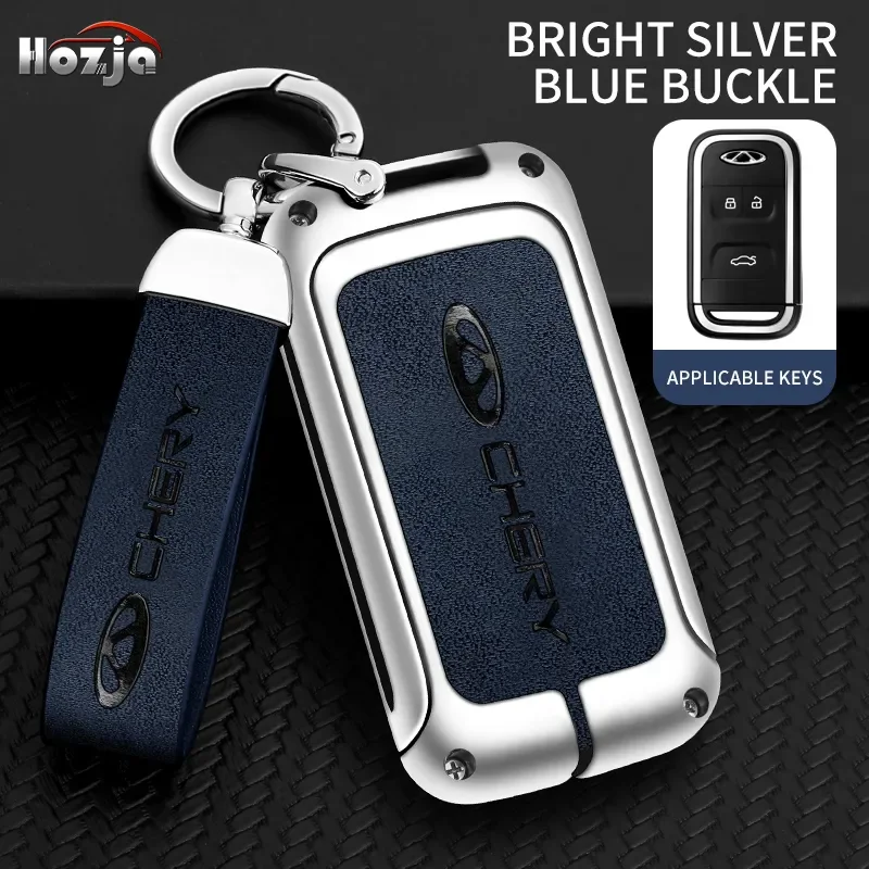 

Alloy Car Remote Key Case Cover For Chery Tiggo 3 5X 4 8 Glx 7 2019 2020 2022 Arrizo Car Holder Shell Car-Styling Accessories