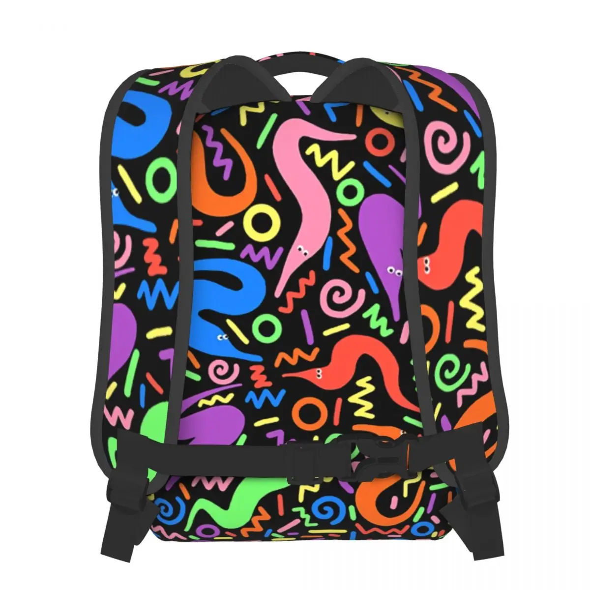 Рюкзак для боулинга в стиле ретро повседневная школьная сумка с принтом червя на