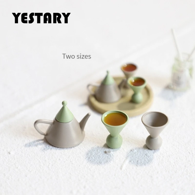 

Миниатюрный чайный набор YESTARY, 3 шт., для шарнирных кукол 1/6 1/12, аксессуары из сплава, аксессуары для кукольного домика, миниатюрные игрушки