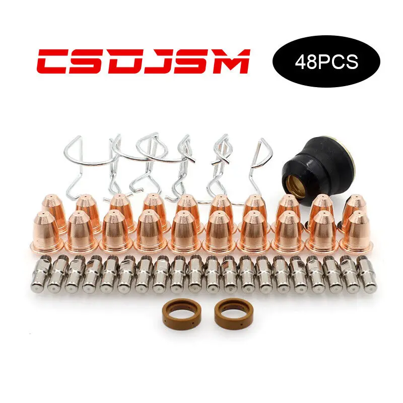 

48pcs Plasma Electrode PR0110 Tip PD0116-08 Shield Cup PC0116 Diffuser PE0106