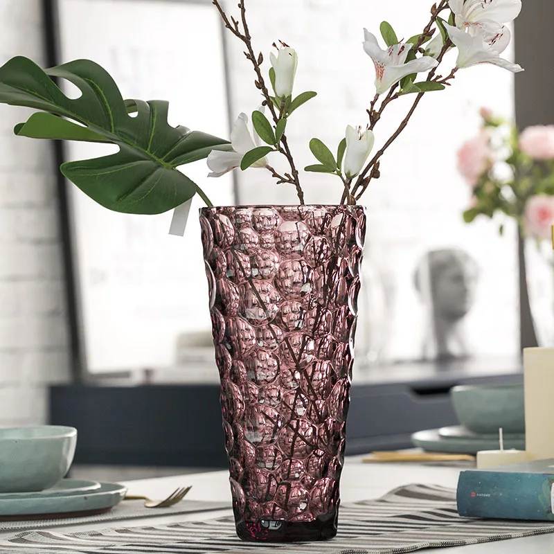 

Modern Luxury Flower Pots Vases Glass Funky Aesthetic Plant Pot Vases Hydroponic Living Room maceteros wazony Home Accessory