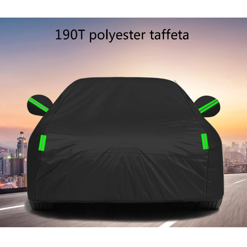 

SUV/Sedan Cover UV for Protection Windroof Waterproof Vehicle Protector Outdoor/Indoor All Weather for w/ Reflective Str