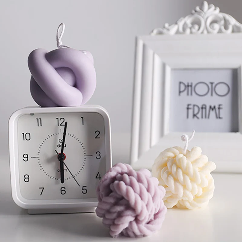 

Simple And Creative Woolen Group Scented Candle Soy Wax Living Room Bedroom Home Dining Table Decoration Ornaments Shooting Prop