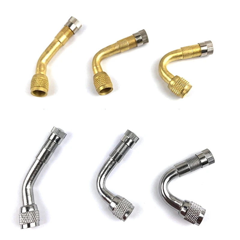 

1Pc 45°/90°/135° Angle Brass Air Tyre Bike Pump Valve Adapter Clip Extension Stem Connector Car Cycling Bicycle Tools