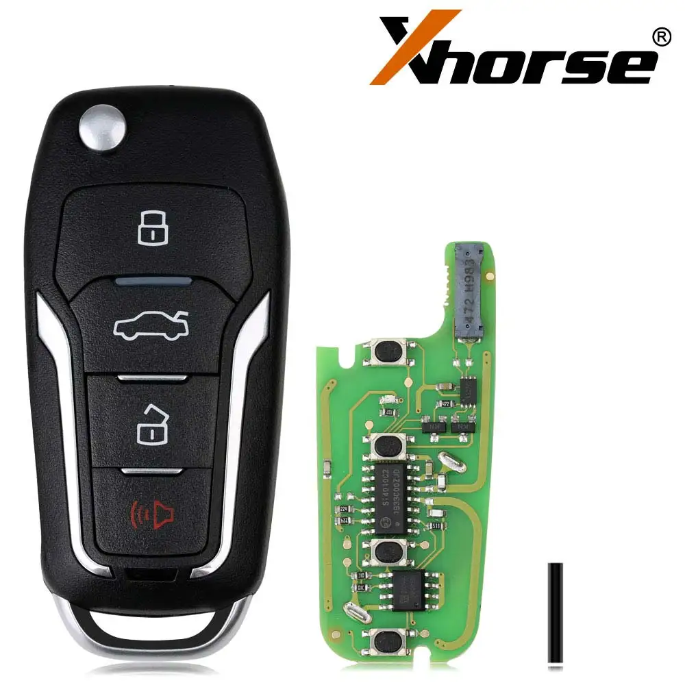 Xhorse XEFO01EN Super Remote Key F-o-rd Flip 4 Buttons Built-in Super Chip English Version 5pcslot