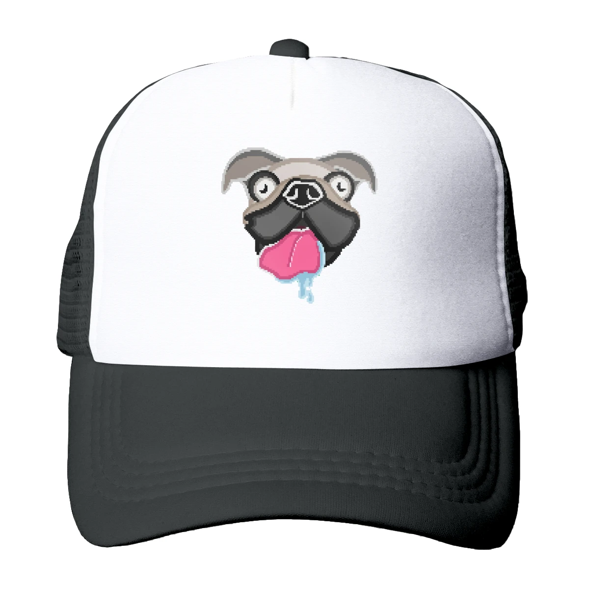 Pug Dog Trucker cappelli Mesh Net berretto da Baseball per uomo donna Hip Hop Snapback Caps Streetwear