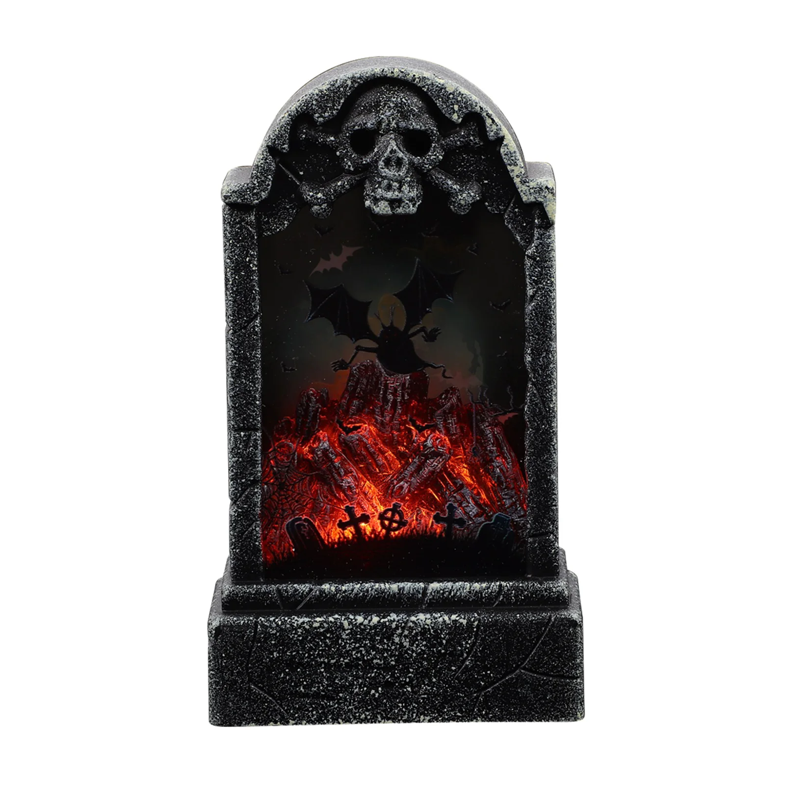

Outdoor Ornament Unique Party Prop Tombstone Led Photo Decor Figurine Pumpkin Lamp Decorative Desktop Decorations Yard Adornment