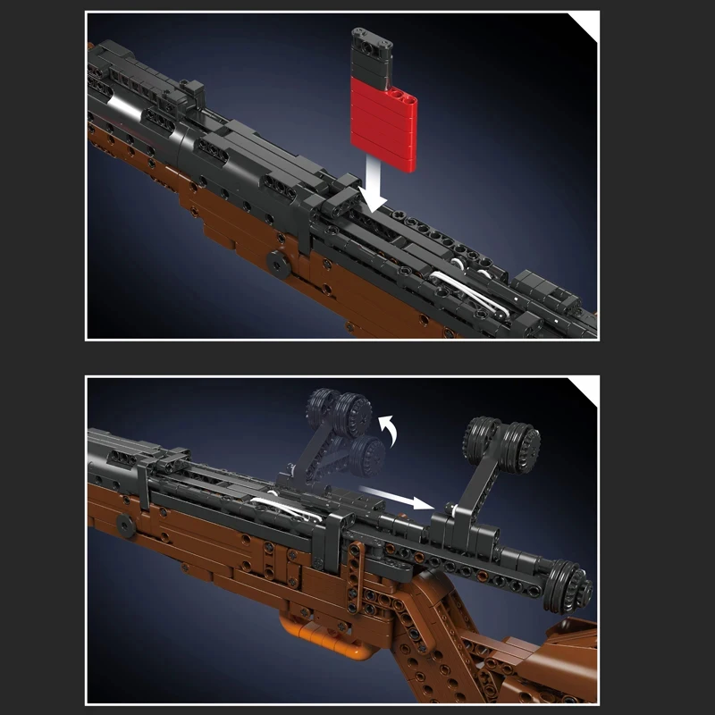 Строительный блок Mould King 14002 Kar98K модель WW2 серия оружия тяжелая снайперская