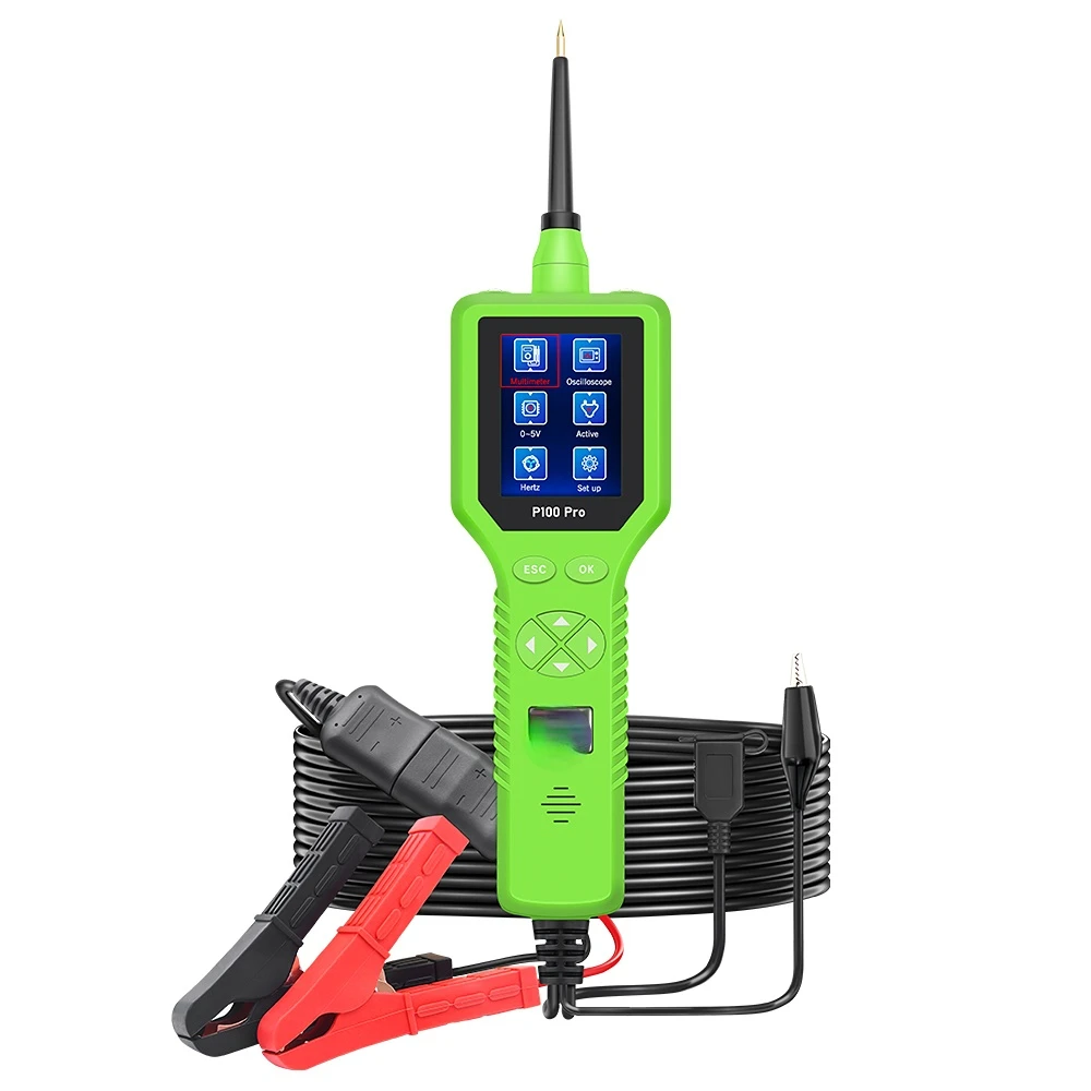 

P100 Pro Electrical System Power Probe Circuit Tester Automotive Test Light Digital Led Circuit Tester