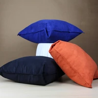 nordic solid color suede cushion cover 4545 pillow covers decorative sofa throw pillows for home decoration homeware cushions