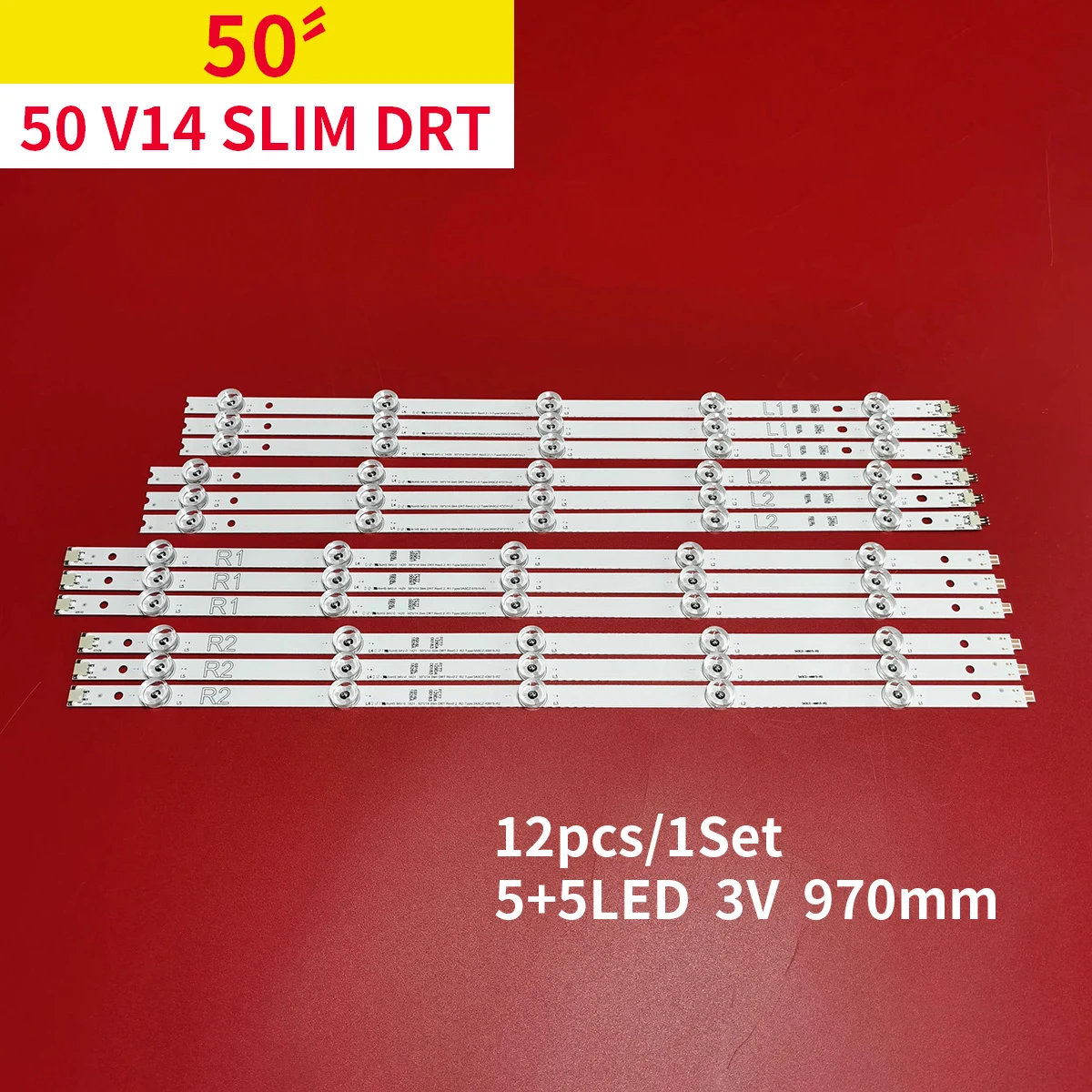 Светодиодная лента для Panasonic TX-50AS740 TX-50AS650 Φ 6916L-1824A 1825A 1827A LC500DUF UG