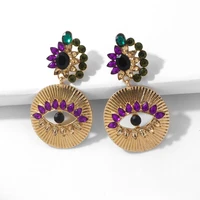zircon drop earrings for women fashion trend devil eye drop earrings ladies birthday party gift jewelry wholesale direct selling