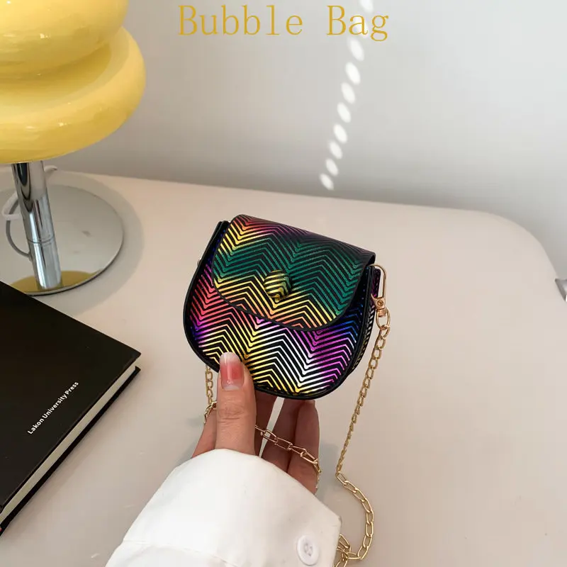 Retro casual texture women's bag chain lipstick small bag new trend fashion one-shoulder oblique span small square bag