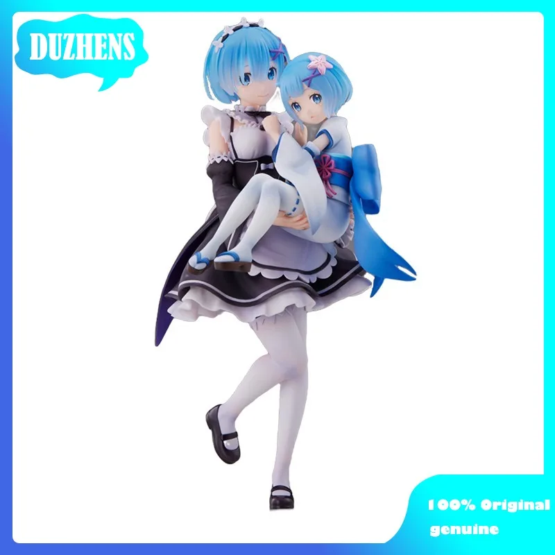 100% оригинал: RE0 REM и детство VER.23cm ПВХ экшн-модель игрушки Фигурки коллекционные