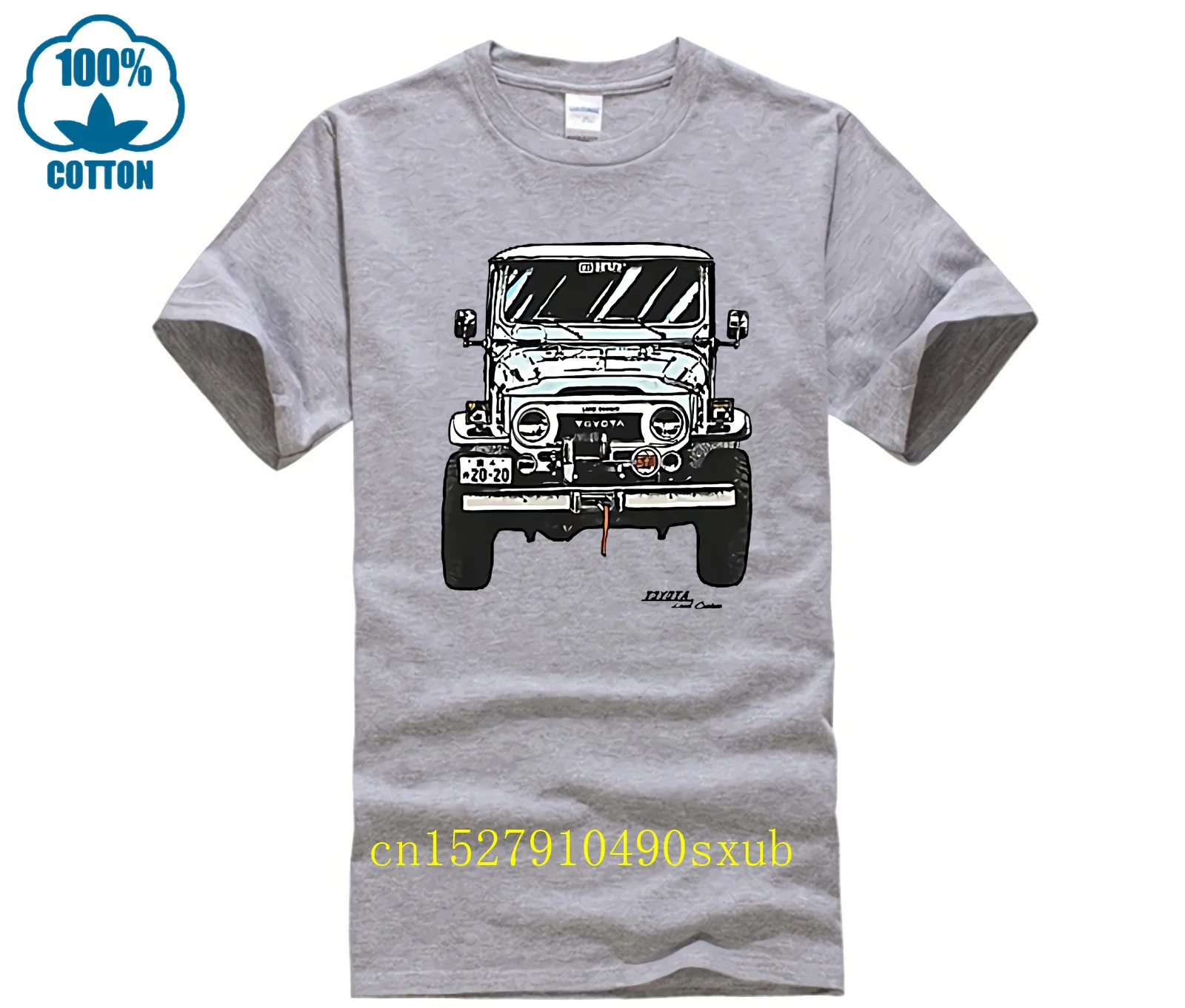 Фото Модная футболка из 100% хлопка HUF Kids x Land Cruiser Sixties, белая футболка №5