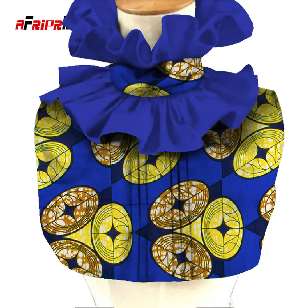 Afripride African Fake Collars Women Clothes Accessories Classic False Cotton Collar Women Flower Wrapped Neck Decration SP038