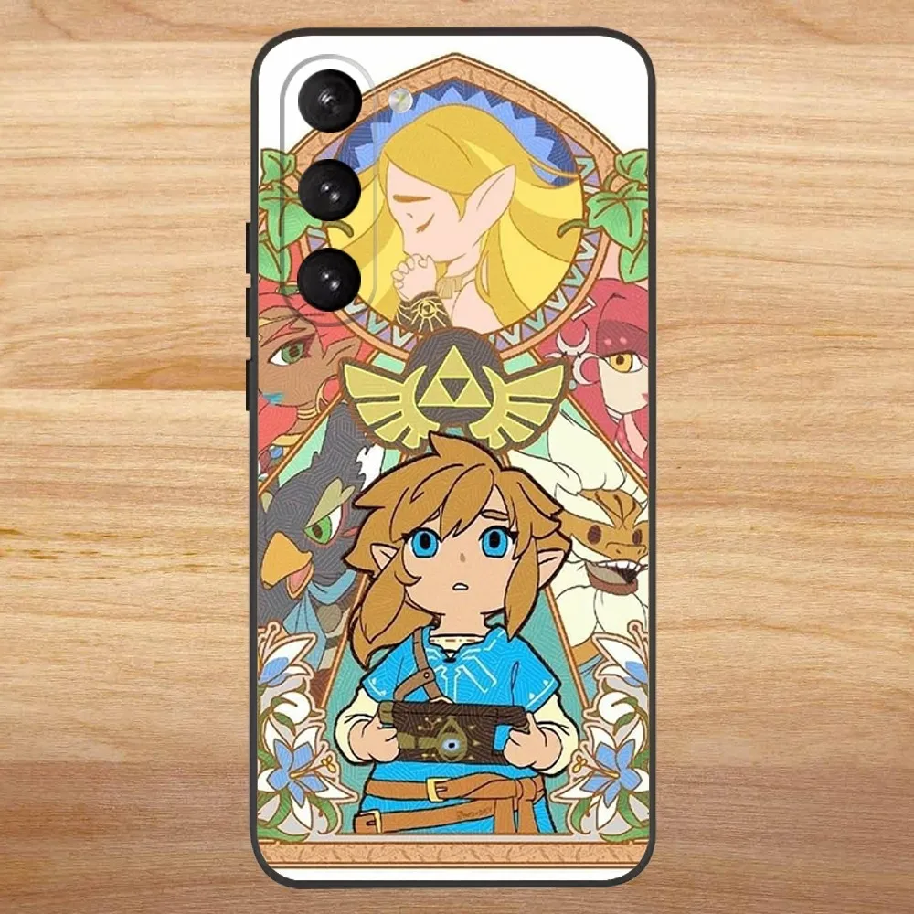 Чехол для телефона Game The L-Legend of Z-Zeldas Samsung S23 22 30 21 10 9 Note20 Ultra Lite 5G Plus FE черный мягкий