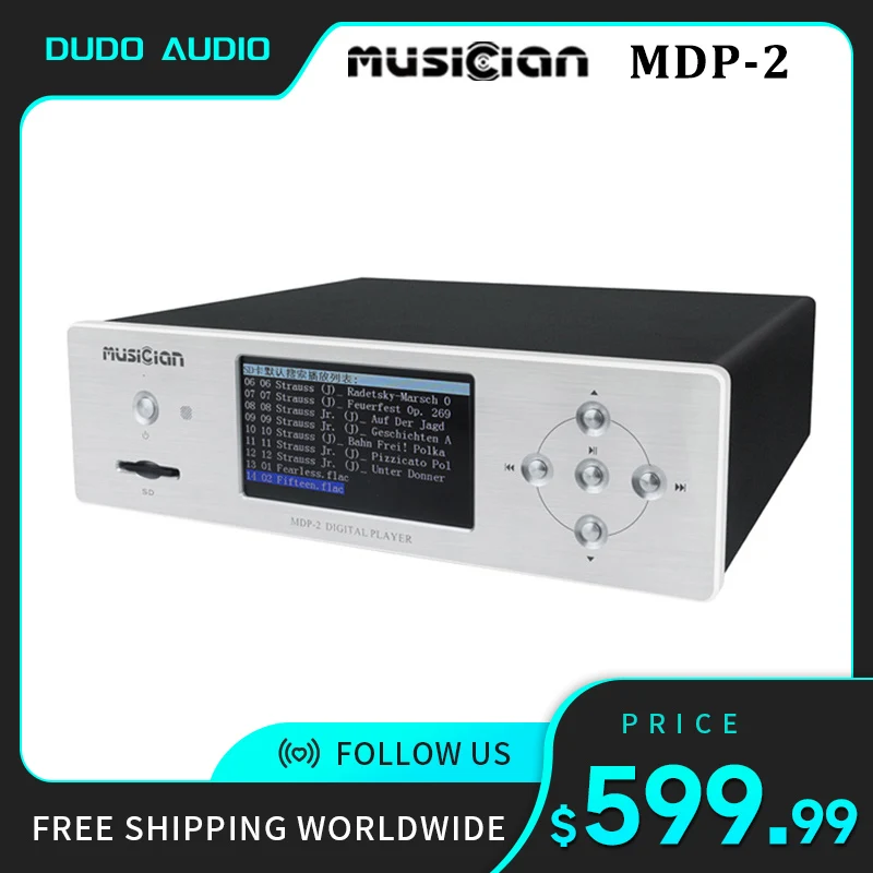 

Цифровой проигрыватель для музыкальных устройств, SD-карта, U-диск, USB, 4,3 дюймов, DSD, сбалансированный I2S/Оптическое волокно/коаксиальный/AES выход, 10 Вт, домашний проигрыватель