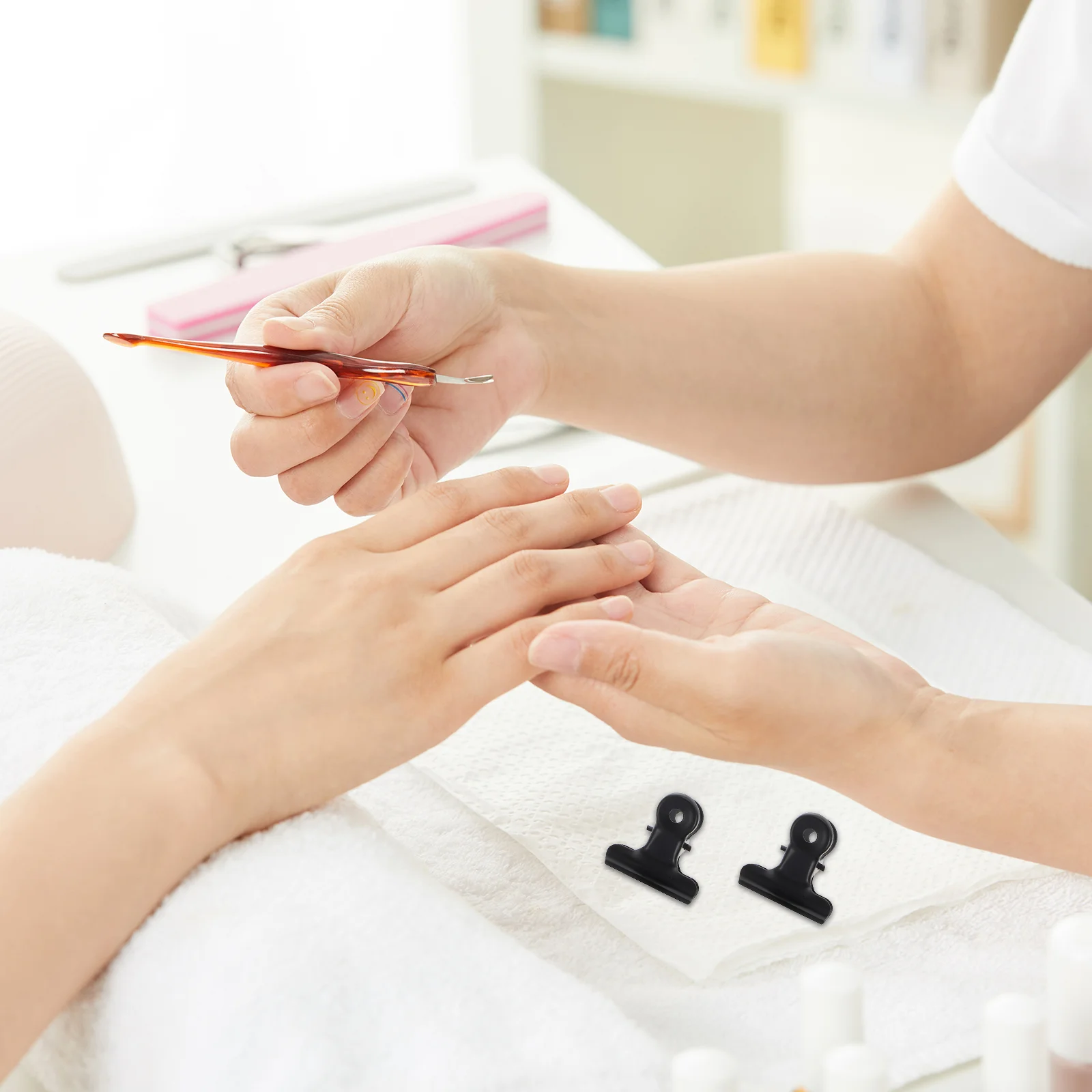 

10 Pcs Curve Shaping Clip Metal Office Decor Paper Ticket File Clips Stainless Steel Mini Binders