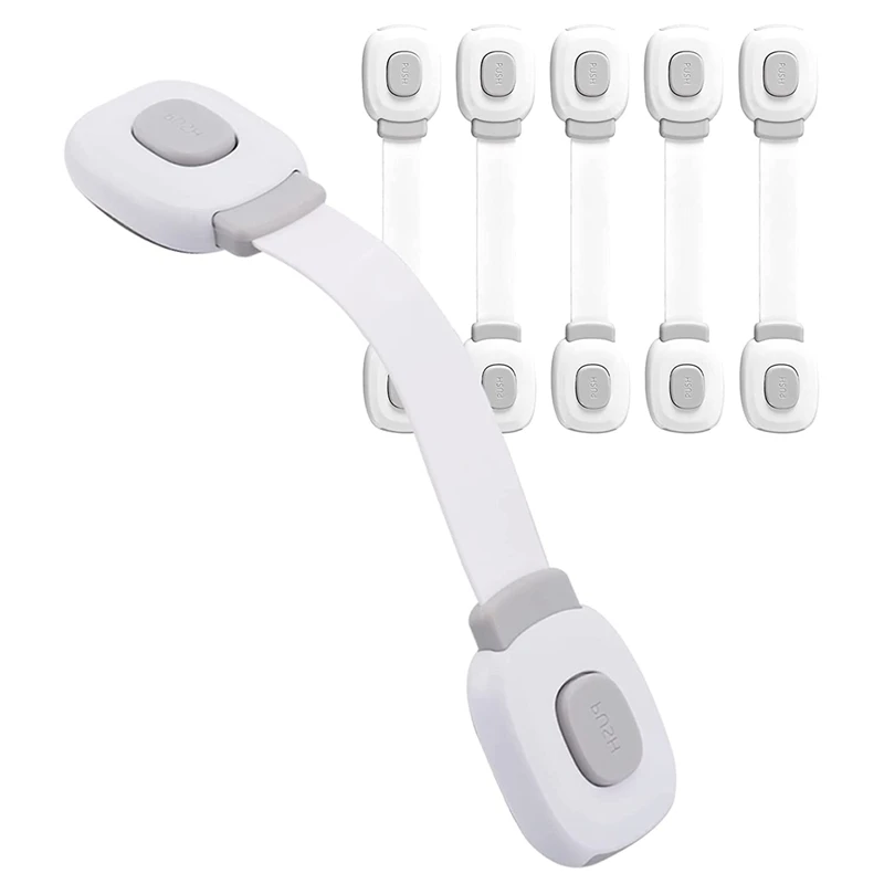 

Детский шкафчик для безопасности детей, шкафчик с выдвижными ящиками, сиденье с сильным клеем, без сверления, замок для шкафа, упаковка из 6 ш...