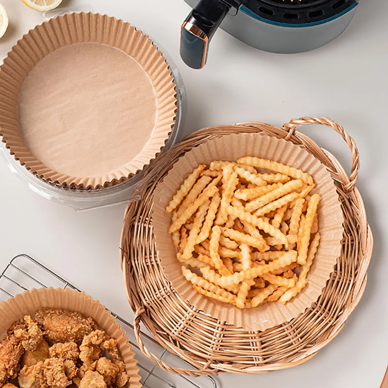 

Air Fryer Paper Kitchen Food Barbecue Plate Household Air Fryer Special Paper Barbecue Baking Round Baking Oil Absorbing Paper