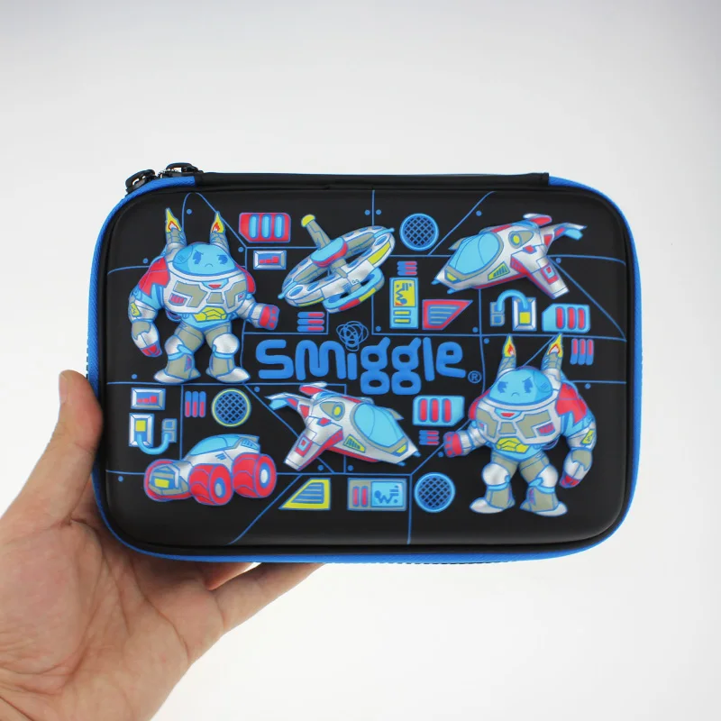 Новый чехол для карандашей Smiggle мальчиков Eva Alien Kawaii мультяшные рисунки классные