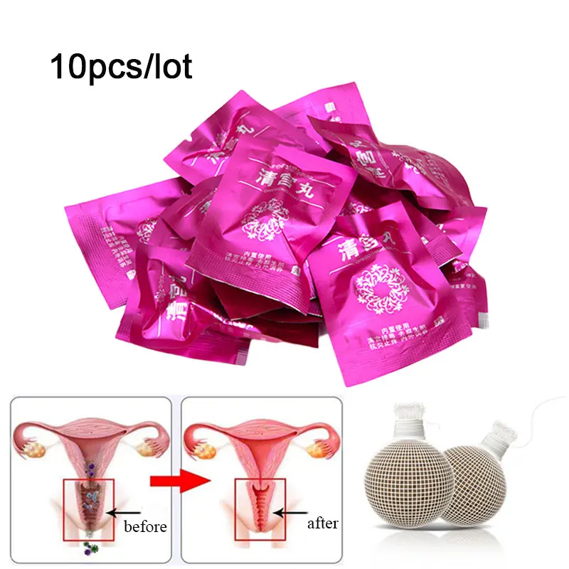 10pcs Vaginal Detox Pearls for Women Chinese medicine  Beautiful Life Point Tamponstampons discharge toxins gynaecology pad