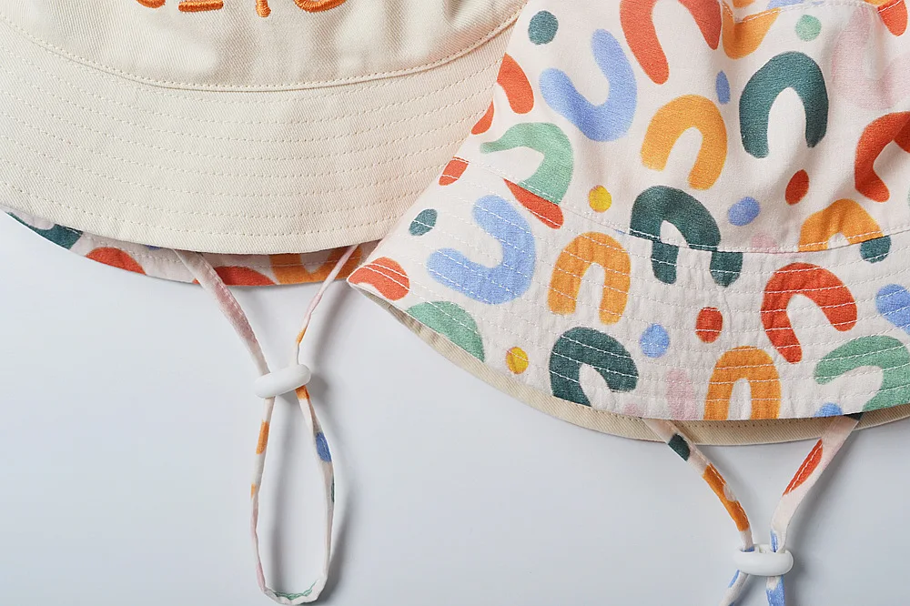 Детская Панама с вышивкой в виде букв для отдыха на открытом воздухе |