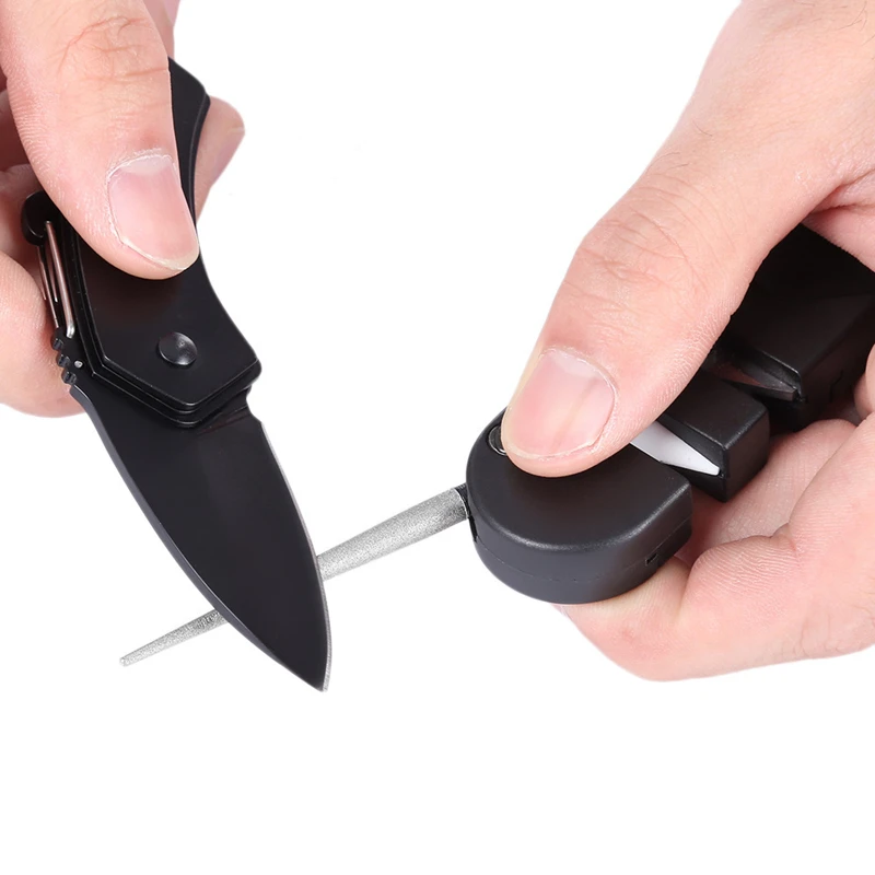 

Sharpener Diamond Tool Camp Gear Hike Tungsten Ceramic Sharpen Fish Hook Pocket Carbide Knife Whetstone Outdoor Portable Tools